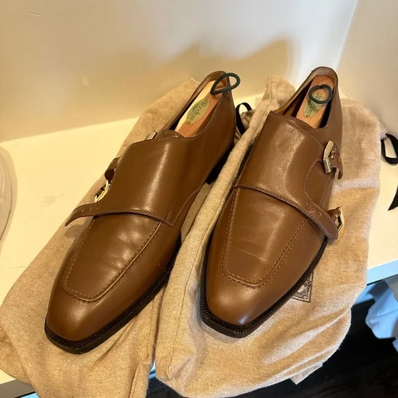 Gucci | Shoes | Mens Gucci Monkstrap Shoes Brown Size 1  display picture 3